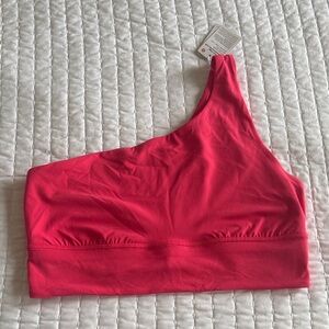 Align Asymmetric Sports Bra A/B - Lip Gloss - Sz 12